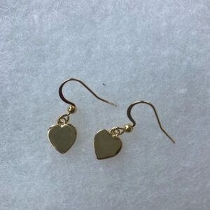 Gold Heart Earrings